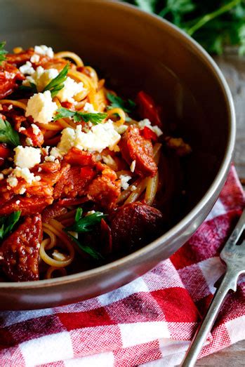 tomato-chorizo-pasta-simply-delicious image
