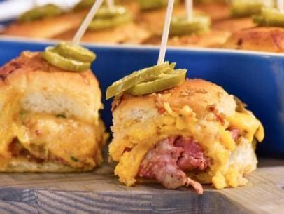 sunnys-meaty-cheesy-casserole-sliders-recipe-pinterest image