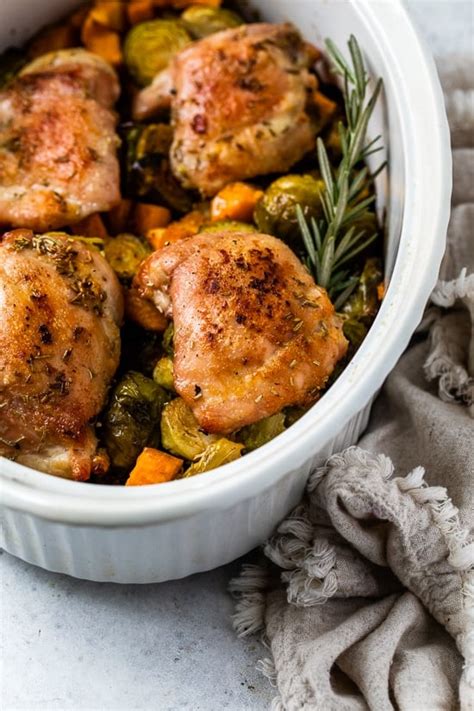one-pot-baked-chicken-thighs-with-brussels-and image