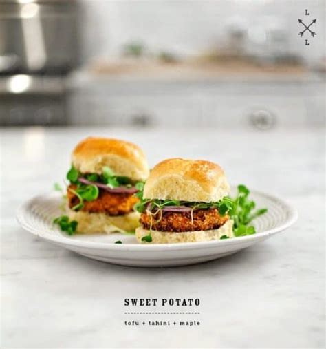 sweet-potato-veggie-burgers-recipe-love-and-lemons image