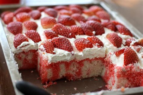 strawberries-cream-poke-cake image