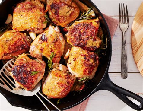 crispy-chicken-thighs-with-garlic-and-rosemary image