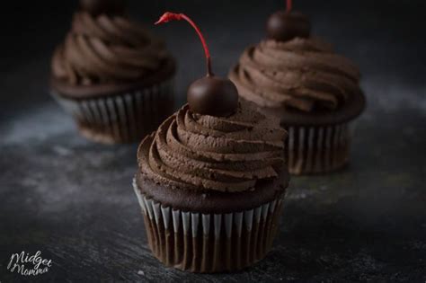 chocolate-covered-cherry-cupcakes-filled-cupcakes image