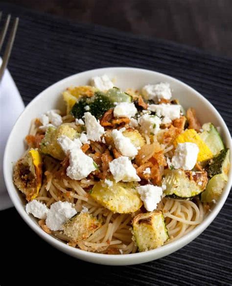 pasta-with-roasted-squash-and-ricotta-salata-the image