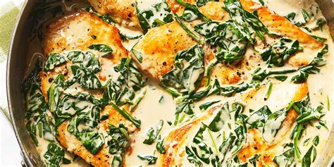 creamy-garlic-skillet-chicken-with-spinach-eatingwell image