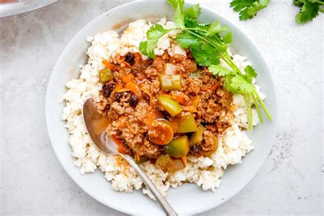 easy-cuban-picadillo-with-low-carb-cauliflower-rice-paleo image