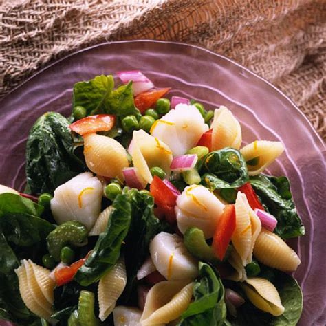 scallops-and-pasta-salad-better-homes-gardens image