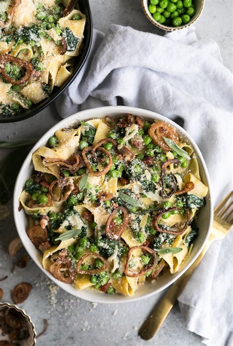 creamy-pappardelle-with-pancetta-peas-spinach-and image