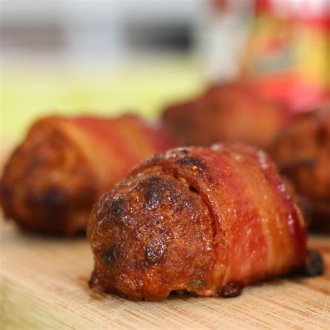 maple-glazed-bacon-wrapped-mini-meatloaves image
