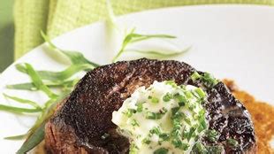 porcini-crusted-filet-mignon-with-fresh-herb-butter image