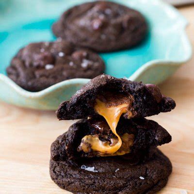 salted-caramel-dark-chocolate-cookies image