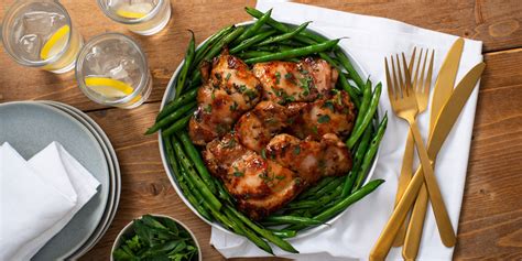 air-fryer-maple-dijon-thighs-with-green-beans-chickenca image