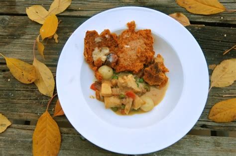 canadian-prairie-chicken-stew-with-biscuits-a image