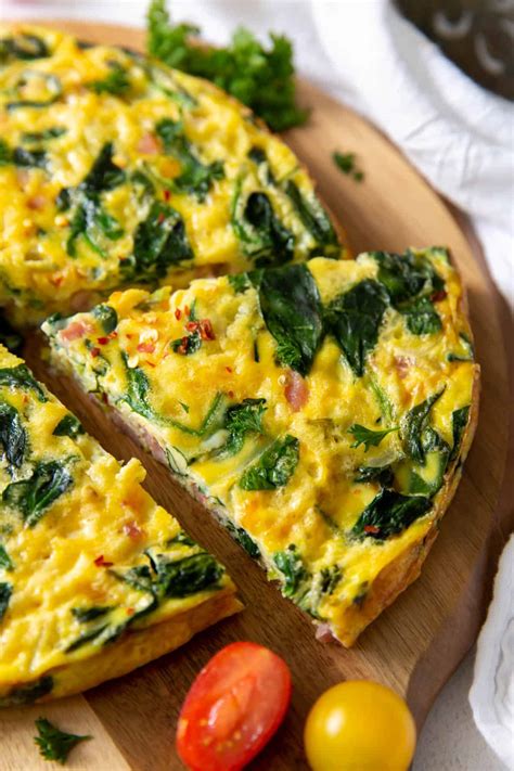 ham-and-spinach-frittata-spoonful-of-flavor image