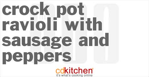 crock-pot-ravioli-with-sausage-and-peppers image