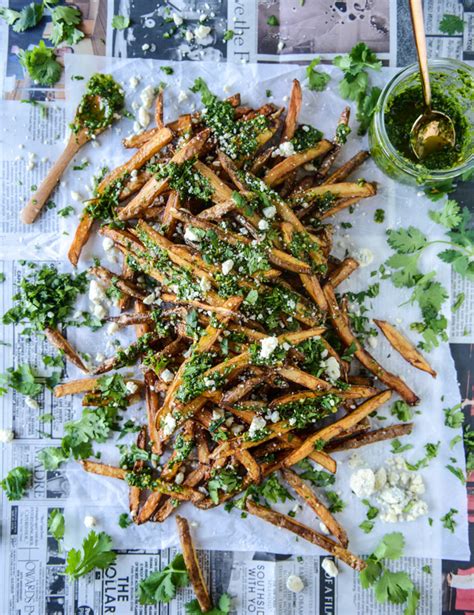 chimichurri-fries-with-gorgonzola-how-sweet-eats image