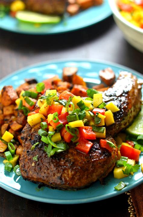 jamaican-jerk-pork-chops-with-curry-spiced-sweet image