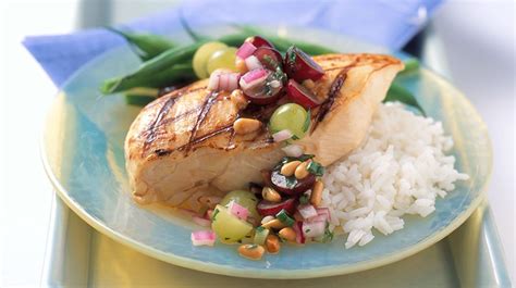 dijon-chicken-with-grape-and-pine-nut-salsa-grapes image