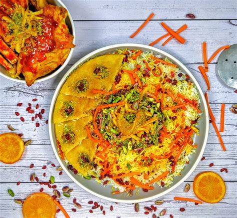 javahar-polo-jeweled-rice-with-saffron-chicken-the image