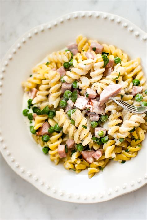 one-pot-ham-and-pea-pasta-salt-lavender image