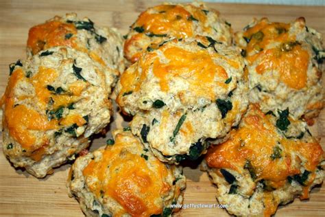 spinach-and-cheese-biscuit-easy-drop-biscuits image