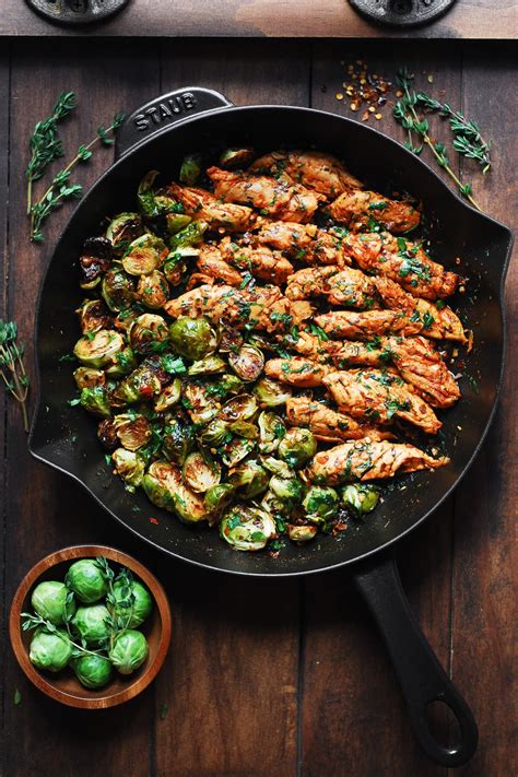 lemon-garlic-butter-chicken-and-brussels-sprouts image