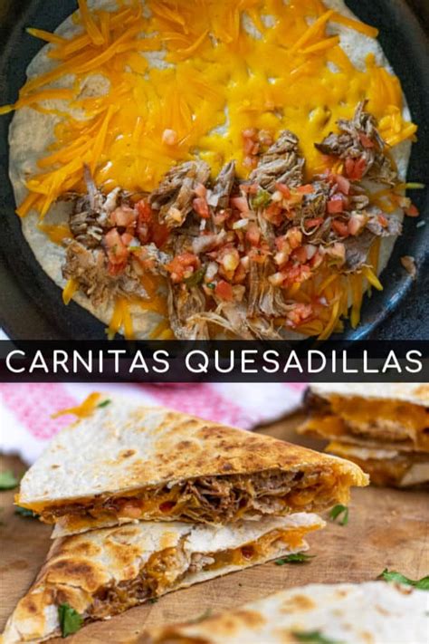 easy-leftover-carnitas-quesadilla-recipe-the-schmidty image