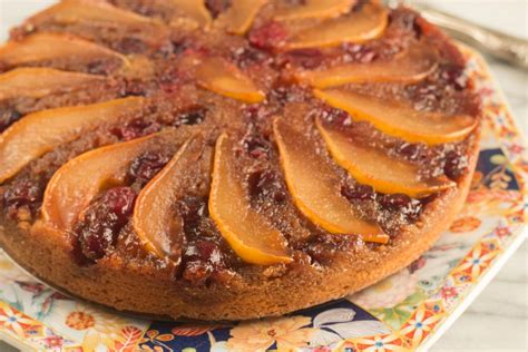 pear-cranberry-upside-down-cake-piedmont-pantry image