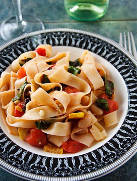 pasta-with-chard-and-white-beans-the-vegan-atlas image