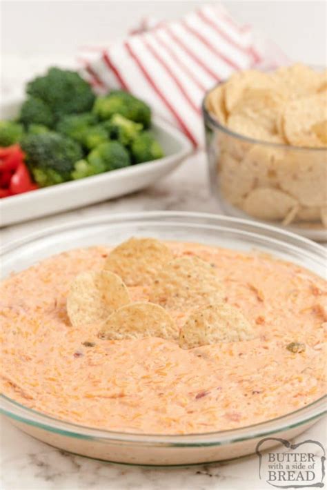 cheesy-salsa-dip-butter-with-a-side-of-bread image