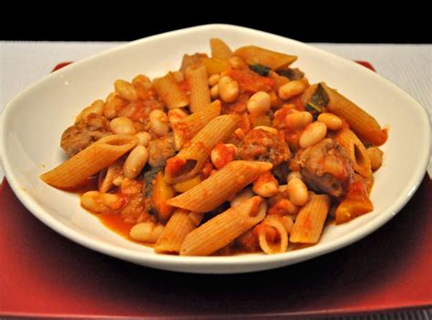 pasta-with-sausage-sage-and-beans-thyme-for-cooking image