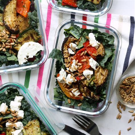 grilled-vegetable-salads-with-goat-cheese-eatingwell image