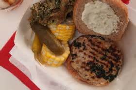 turkey-spinach-burger-with-pepperoncini-mayonnaise image