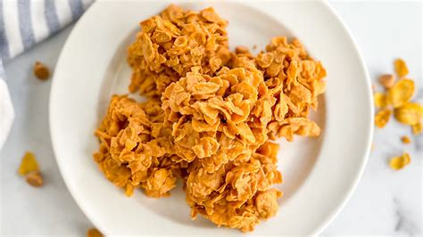 no-bake-cornflake-butterscotch-cookies-recipe-mashed image