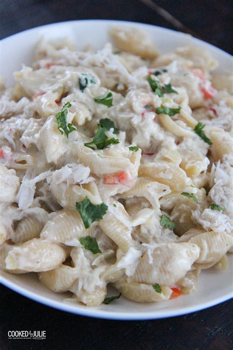 cheesy-crab-alfredo-pasta-recipe-cooked-by-julie image