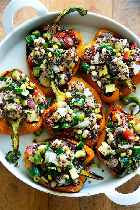 veggie-loaded-stuffed-bells-peppers-alexandras-kitchen image