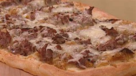 philly-cheesesteak-pizza-recipe-rachael-ray-show image