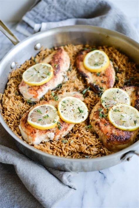 one-pan-lemon-chicken-and-rice-fed-fit image