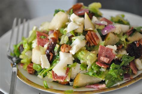 best-chopped-pear-salad-recipe-plus-turkey-bacon image