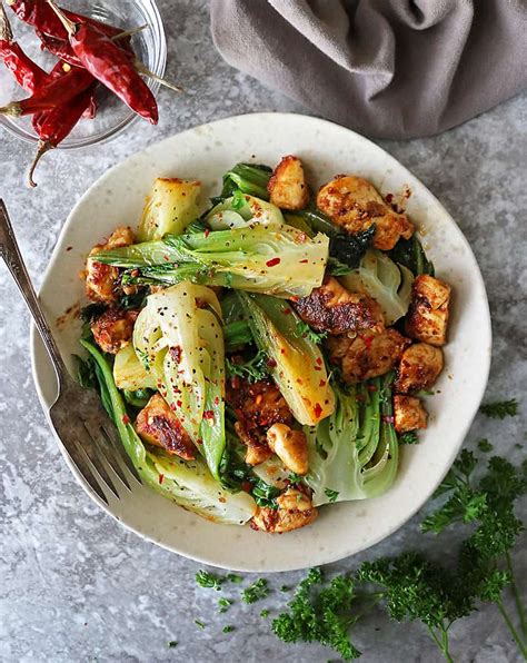 easy-chicken-baby-bok-choy-recipe-savory-spin image