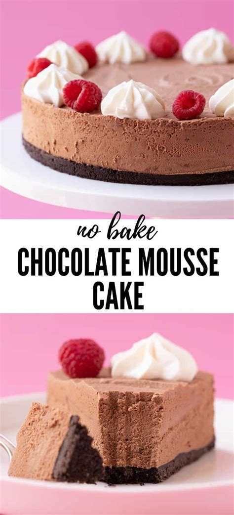chocolate-mousse-cake-5-ingredients-sweetest-menu image