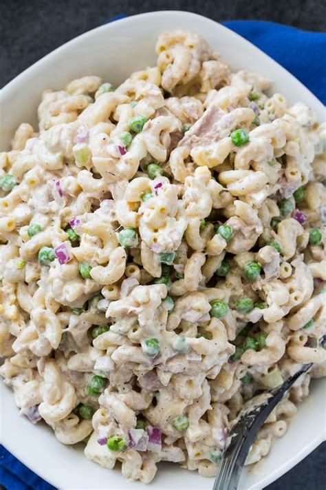 tuna-macaroni-salad-spicy-southern-kitchen image