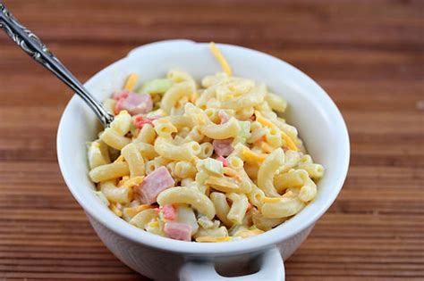 simple-macaroni-ham-and-cheese-cold-salad image