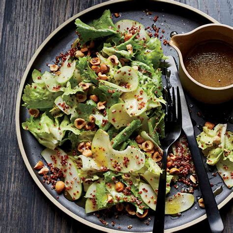 escarole-salad-with-red-quinoa-and-hazelnuts image