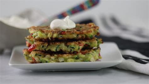 zucchini-parmesan-fritters-with-sour-cream-grow-with image
