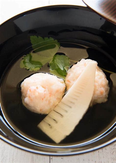 shrimp-balls-ebi-shinjo-in-clear-soup-recipetin-japan image