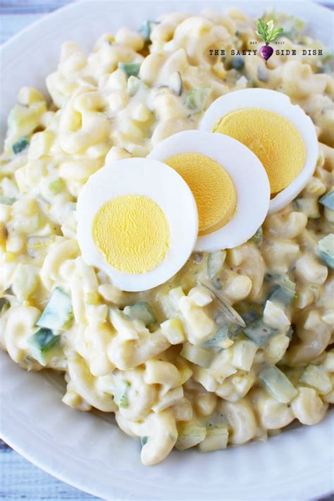 classic-macaroni-salad-with-sweet-relish-salty-side-dish image