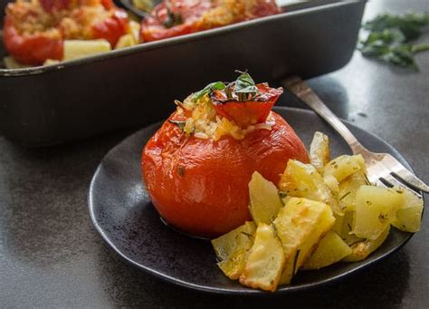 baked-tomatoes-stuffed-with-rice-authentic-italian image