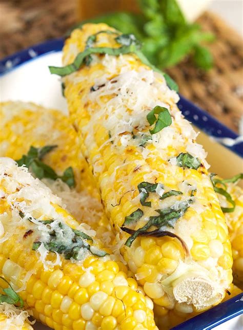 basil-parmesan-grilled-corn-on-the-cob-the image