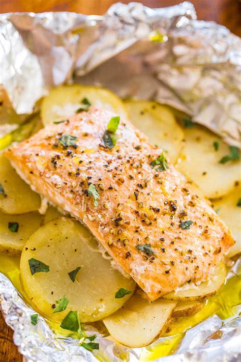 easy-salmon-and-potato-foil-packets image